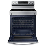 Samsung 30-in Glass Top 5 burners 6.3-cu ft Air Fry Electric Range Fingerprint Resistant