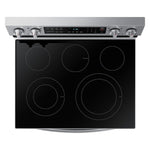 Samsung 30-in Glass Top 5 burners 6.3-cu ft Air Fry Electric Range Fingerprint Resistant