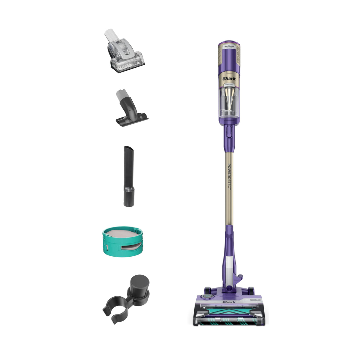 Shark PowerDetect Corded Stick Vacuum, Self-Cleaning, Eggplant, HZ4002