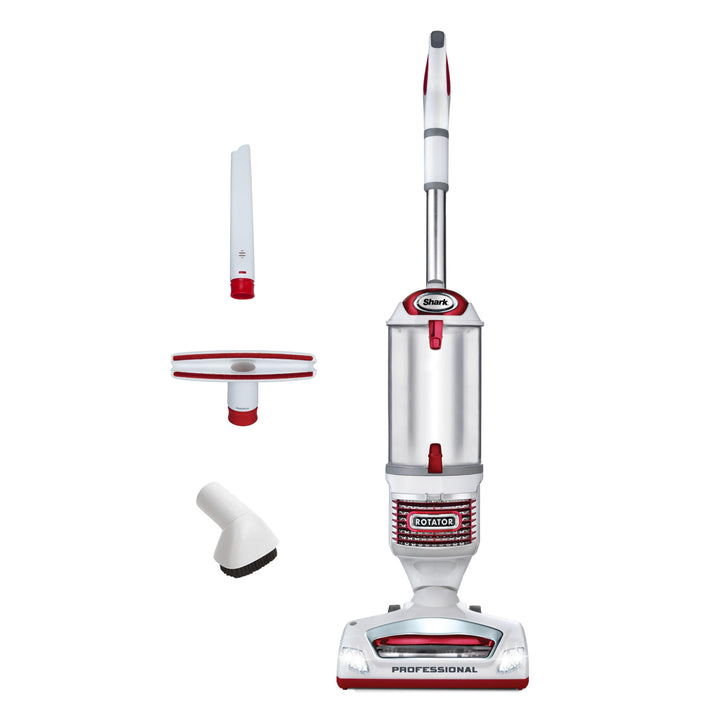 Rotator Lift-Away Upright Vacuum with HEPA Filter, White/Red, NV501