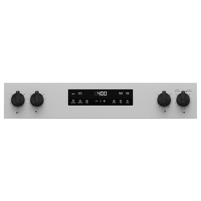 GE 30-in Glass Top 4 burners 5.3-cu ft Freestanding Electric Range Stainless Steel