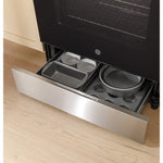 GE 30-in Glass Top 4 burners 5.3-cu ft Freestanding Electric Range Stainless Steel