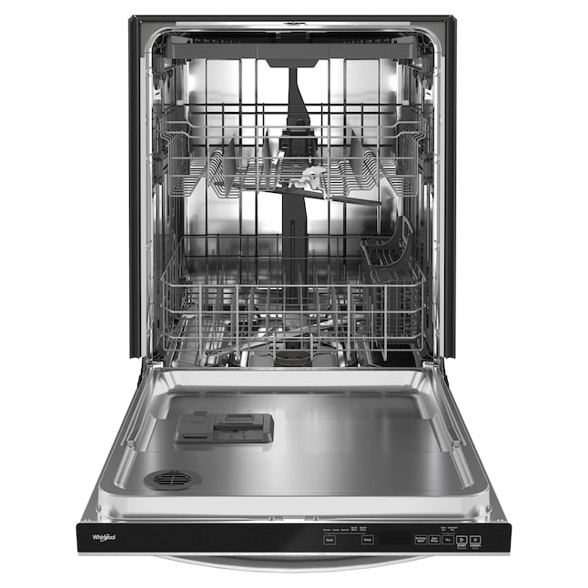 Whirlpool Eco Series 24-in Top Control Built-in Dishwasher Fingerprint Resistant Stainless Steel With Third Rack 47-Decibel