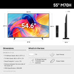 55-Inch Class M70H Series, Mini LED, 4K, Smart TV, 2026 Model