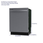 24-in Top Control Built-in Samsung Dishwasher ( Fingerprint Resistant Stainless Steel ) , Hybrid Tub , 53-Decibel