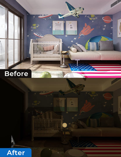 Sumobaby 50"x60" Portable Blackout Curtains Blinds for Windows No Drill