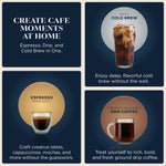 Luxe Café Premier Espresso & Rapid Cold Brew, Cyberspace, ES601CY
