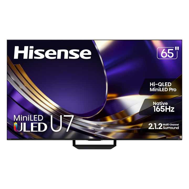 65" U7 Mini-LED ULED 4K UHD Best Premium Gaming HDR Smart Google TV (65U7SG, 2026 NEW) - Hi-QLED, Native 165Hz, VRR 330, HDR10+, Dolby Vision IQ · Atmos, IMAX Enhanced, Anti-Reflection, 2.1.2 Ch