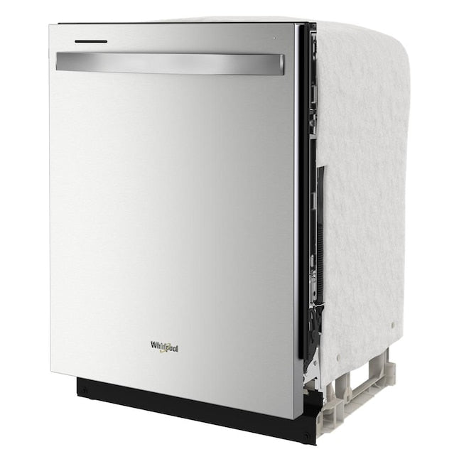 Whirlpool Eco Series 24-in Top Control Built-in Dishwasher Fingerprint Resistant Stainless Steel With Third Rack 47-Decibel