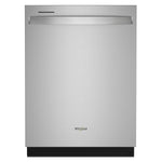Whirlpool Eco Series 24-in Top Control Built-in Dishwasher Fingerprint Resistant Stainless Steel With Third Rack 47-Decibel