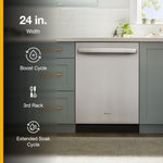 Eco Series 24 in. Top-Control Dishwasher with Third Rack - WDT730HAMZ