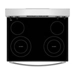 Whirlpool Flexible Cooktop 30-in Glass Top 4 burners 5.3-cu ft Freestanding Electric Range Stainless Steel