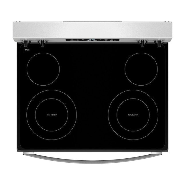 Whirlpool Flexible Cooktop 30-in Glass Top 4 burners 5.3-cu ft Freestanding Electric Range Stainless Steel