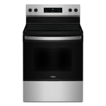 Whirlpool Flexible Cooktop 30-in Glass Top 4 burners 5.3-cu ft Freestanding Electric Range Stainless Steel