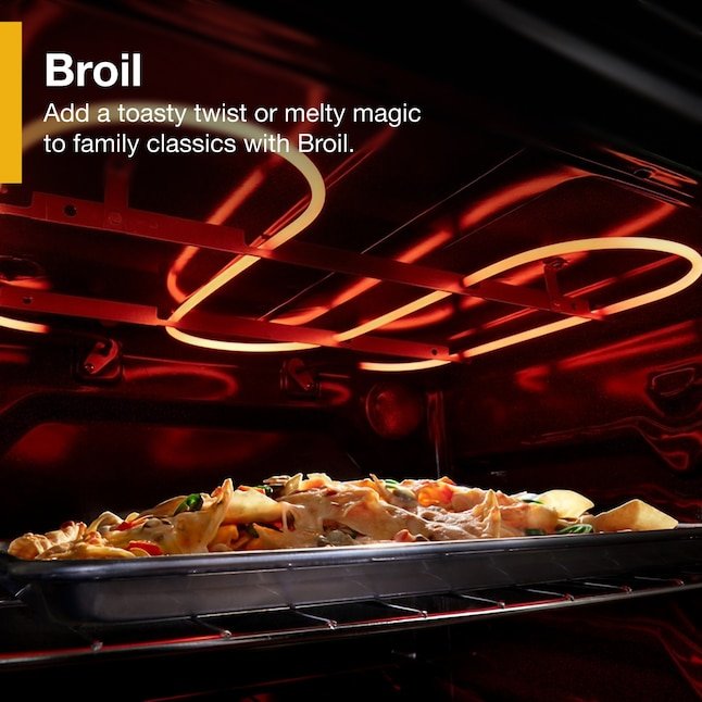 Whirlpool Flexible Cooktop 30-in Glass Top 4 burners 5.3-cu ft Freestanding Electric Range Stainless Steel