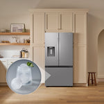 Bespoke AI 26 cu. ft. Counter-Depth 3-Door French Door Refrigerator with Sphere Ice - RF70F27SER