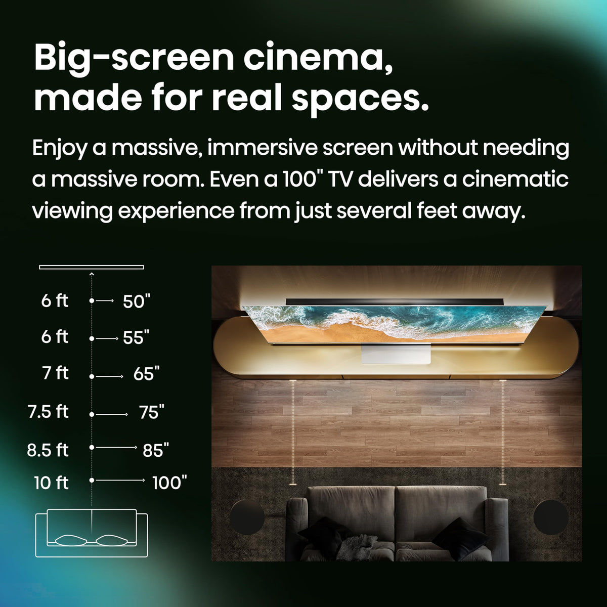 65" E7 Cinema Series Hi-QLED Mini-LED 4K UHD Smart Fire TV (65E7SF, 2026 NEW) - Native 144Hz, AI Picture, Dolby Vision IQ · Atmos, FALD, HDR10+ Adaptive, MEMC, Alexa+