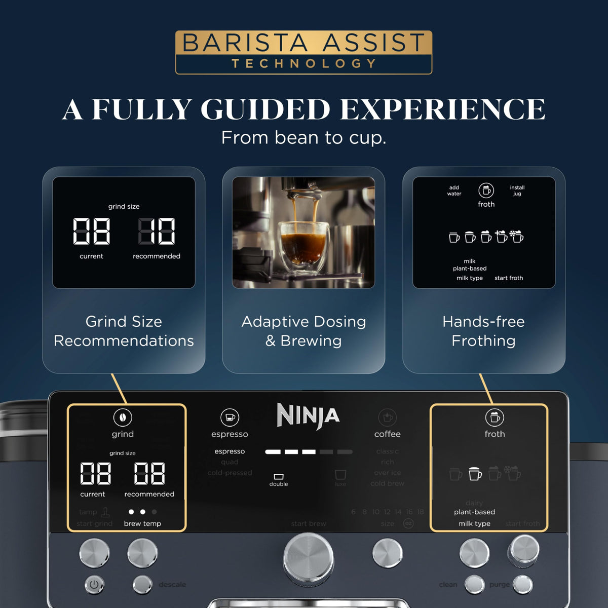 Luxe Café Premier Espresso & Rapid Cold Brew, Cyberspace, ES601CY