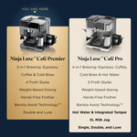 Luxe Café Premier Espresso & Rapid Cold Brew, Gunmetal, ES601GM
