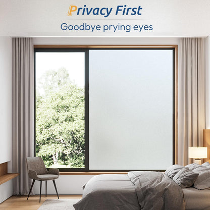 rabbitgoo Frosted Glass Window Privacy Film, Static Cling, 17.5" x 78.7"