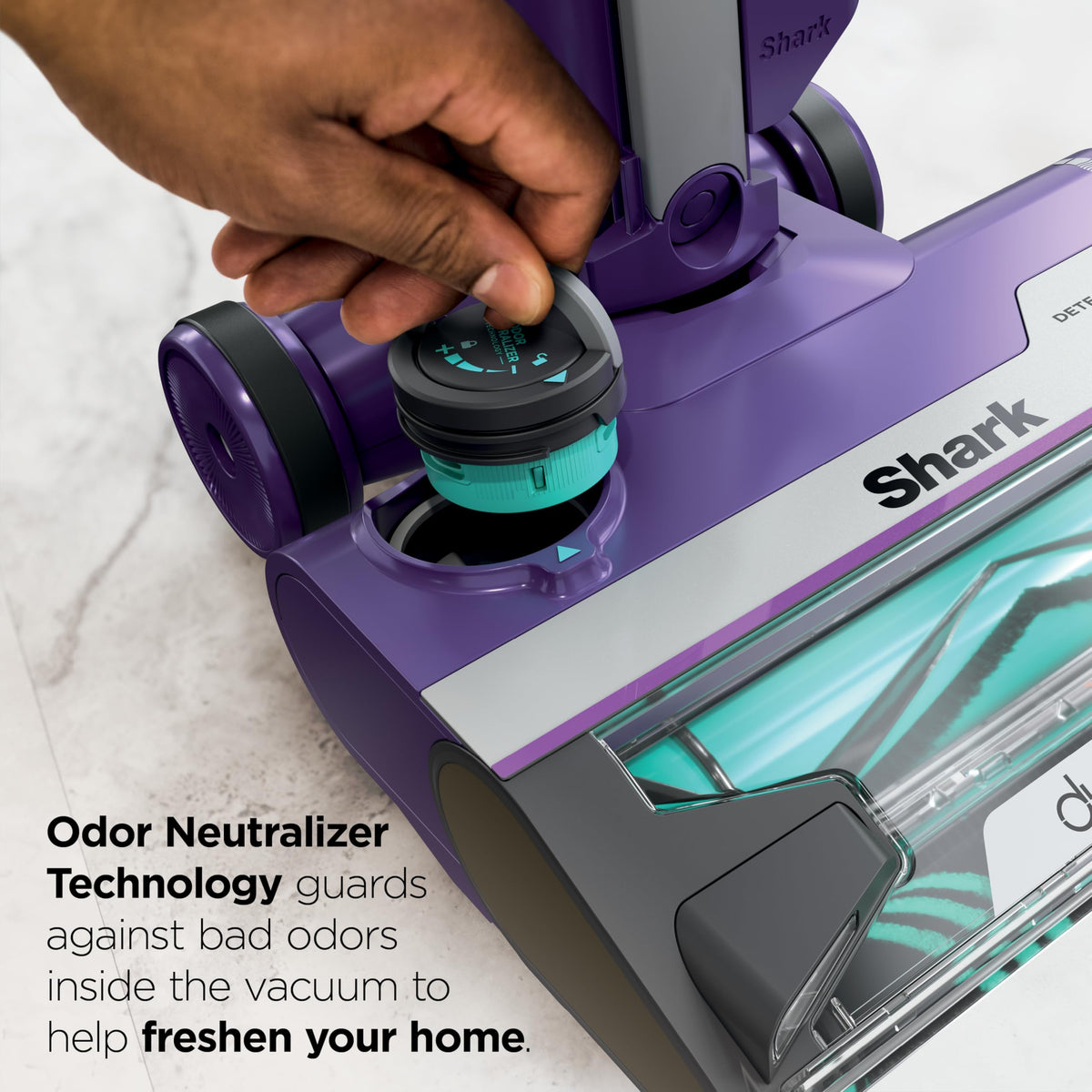 Shark PowerDetect Corded Stick Vacuum, Self-Cleaning, Eggplant, HZ4002