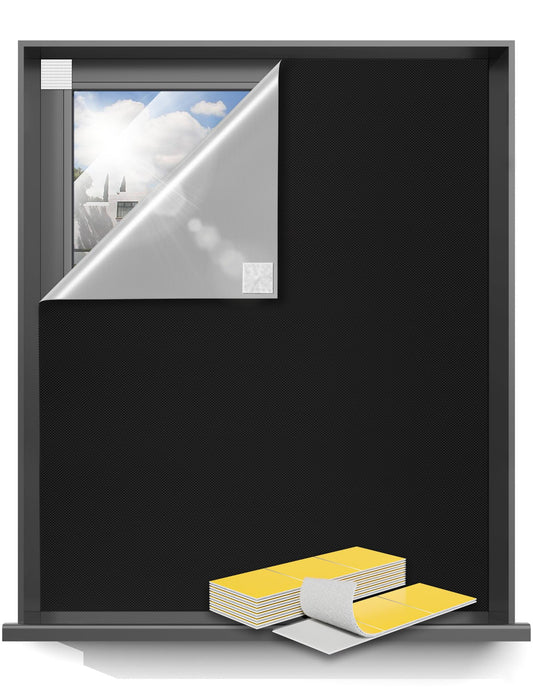 Sumobaby 50"x60" Portable Blackout Curtains Blinds for Windows No Drill
