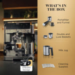 Luxe Café Premier 3-in-1 Espresso Machine, Drip Coffee, & Cold Brew
