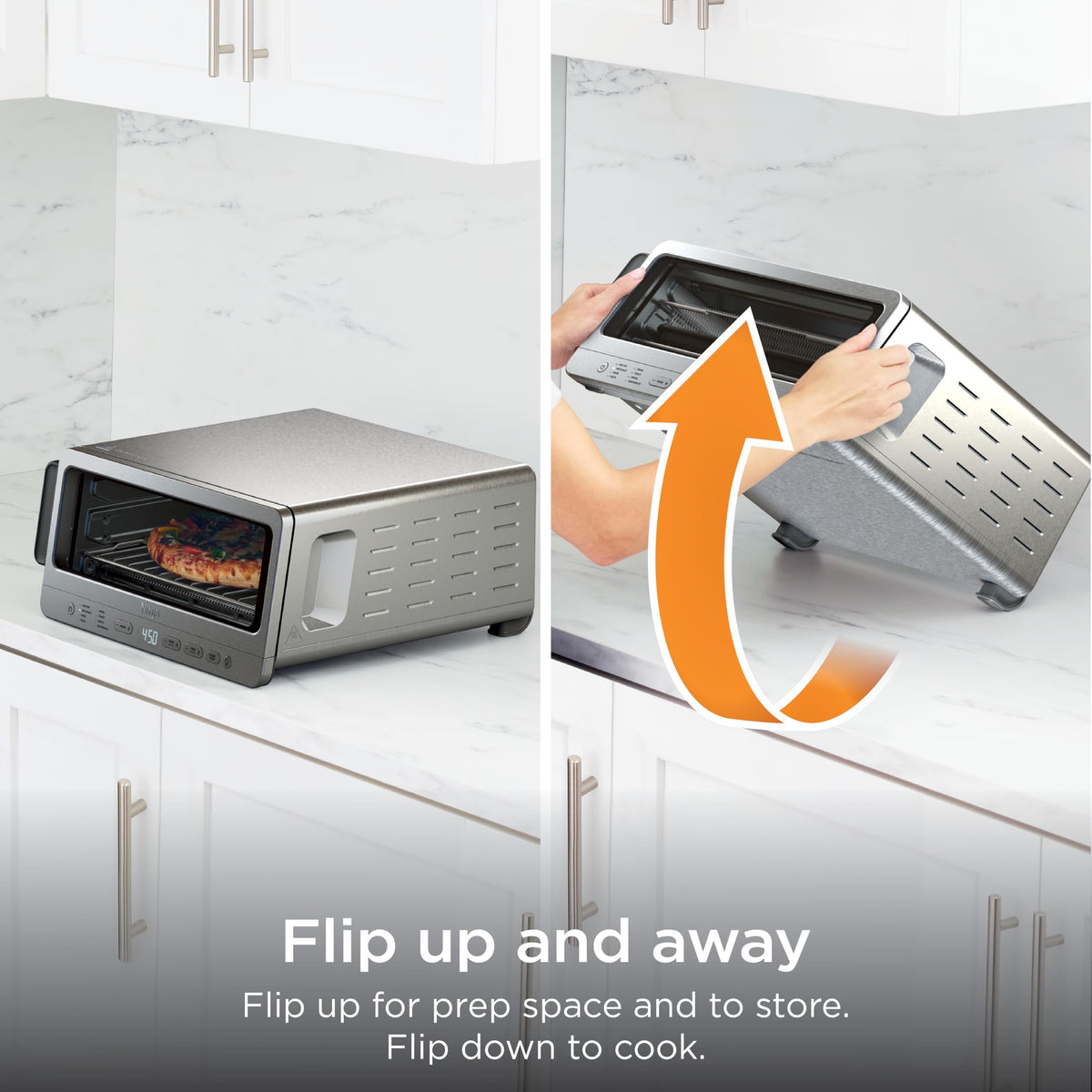 Ninja Flip Toaster Oven & Air Fryer, 8-in-1, Stainless Steel, SP151
