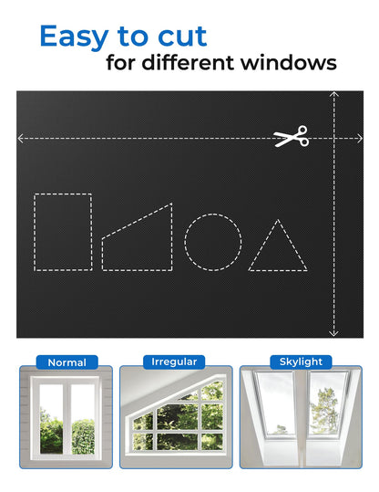 Sumobaby 50"x60" Portable Blackout Curtains Blinds for Windows No Drill
