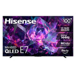 100" E7 Cinema Series Hi-QLED Mini-LED 4K UHD Smart Fire TV (100E7SF, 2026 NEW) - Native 144Hz, AI Picture, Dolby Vision IQ · Atmos, FALD, HDR10+ Adaptive, MEMC, Alexa+