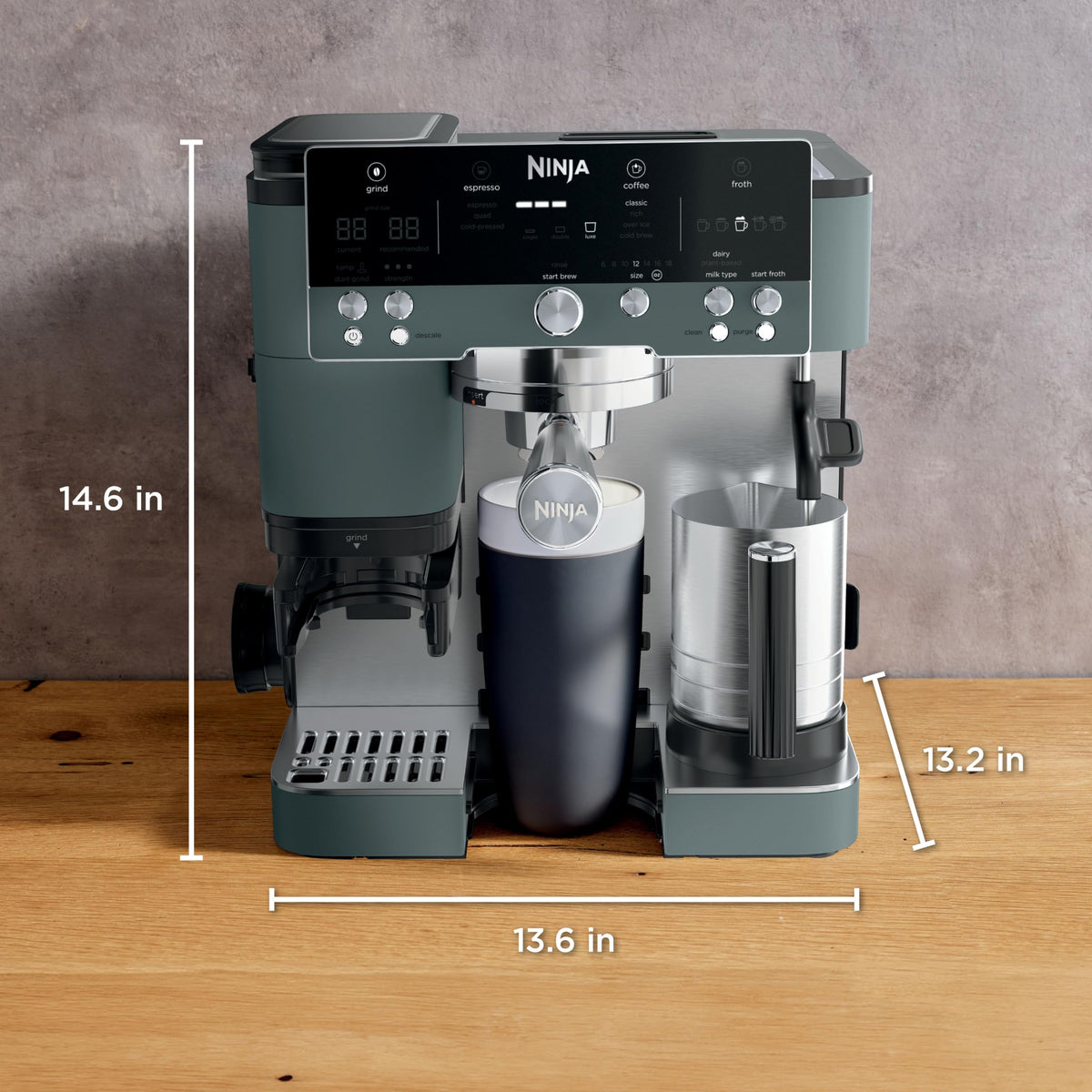 Luxe Café Premier Espresso, Drip Coffee & Cold Brew, Green, ES601GY
