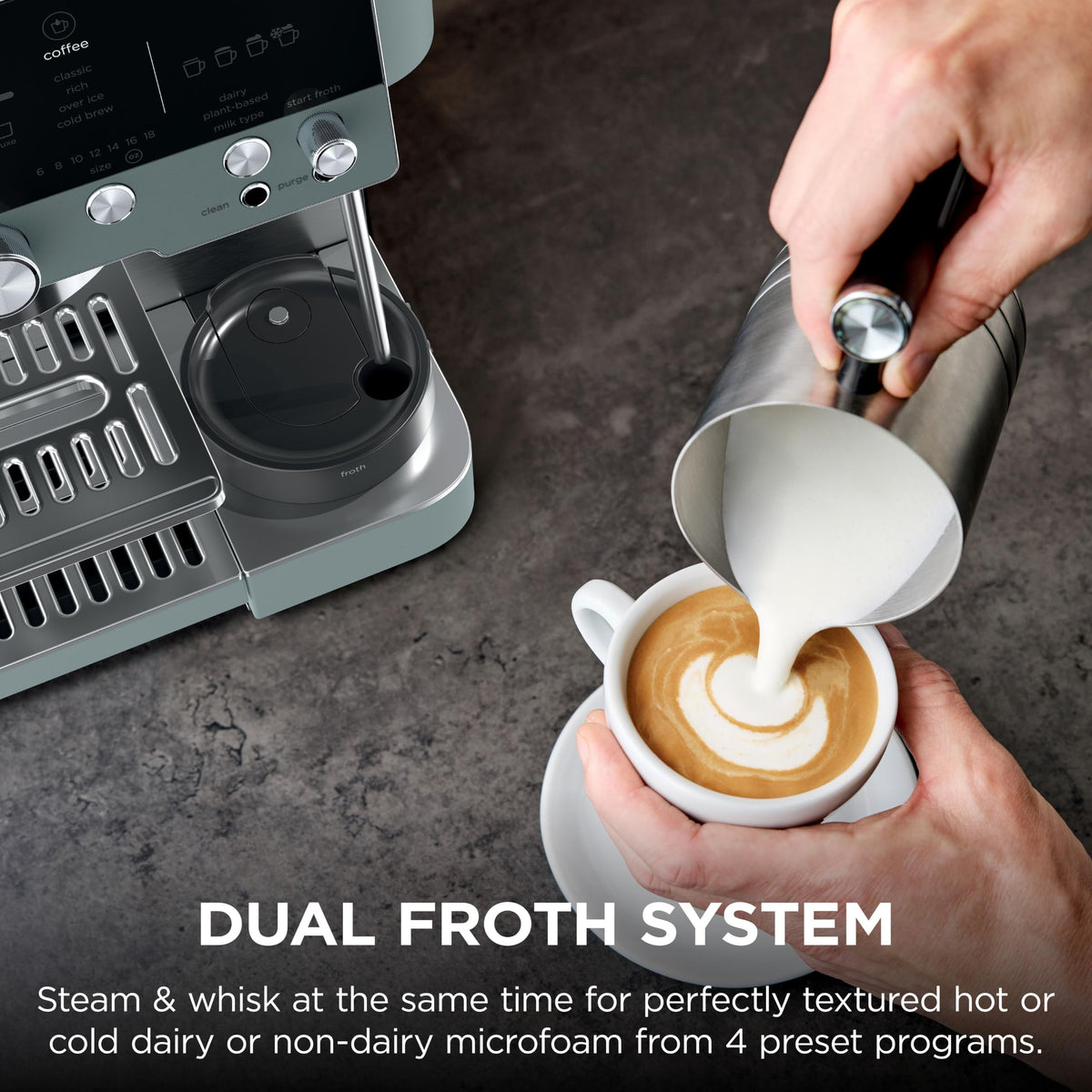 Luxe Café Premier Espresso, Drip Coffee & Cold Brew, Green, ES601GY
