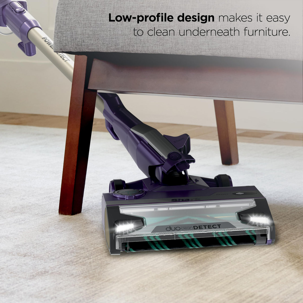 Shark PowerDetect Corded Stick Vacuum, Self-Cleaning, Eggplant, HZ4002