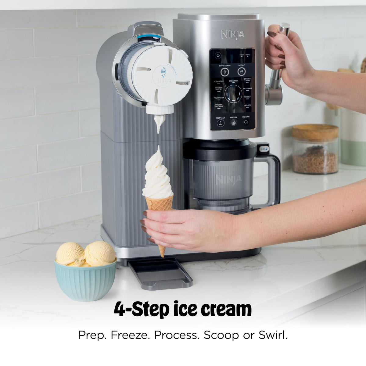 Creami Scoop & Swirl 13-in-1 Ice Cream and Soft Serve Maker, NC701