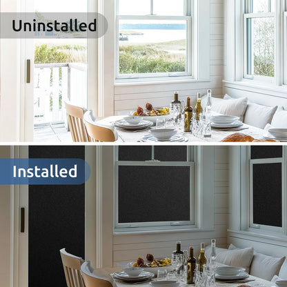 rabbitgoo Blackout Window Film Room Darkening Light Blocking 17.5" x 78.7"