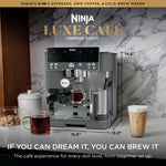 Luxe Café Premier Espresso & Rapid Cold Brew, Gunmetal, ES601GM