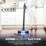Pet Cordless Stick Vacuum, 40-Min Runtime, Lightweight, Grey, IX141