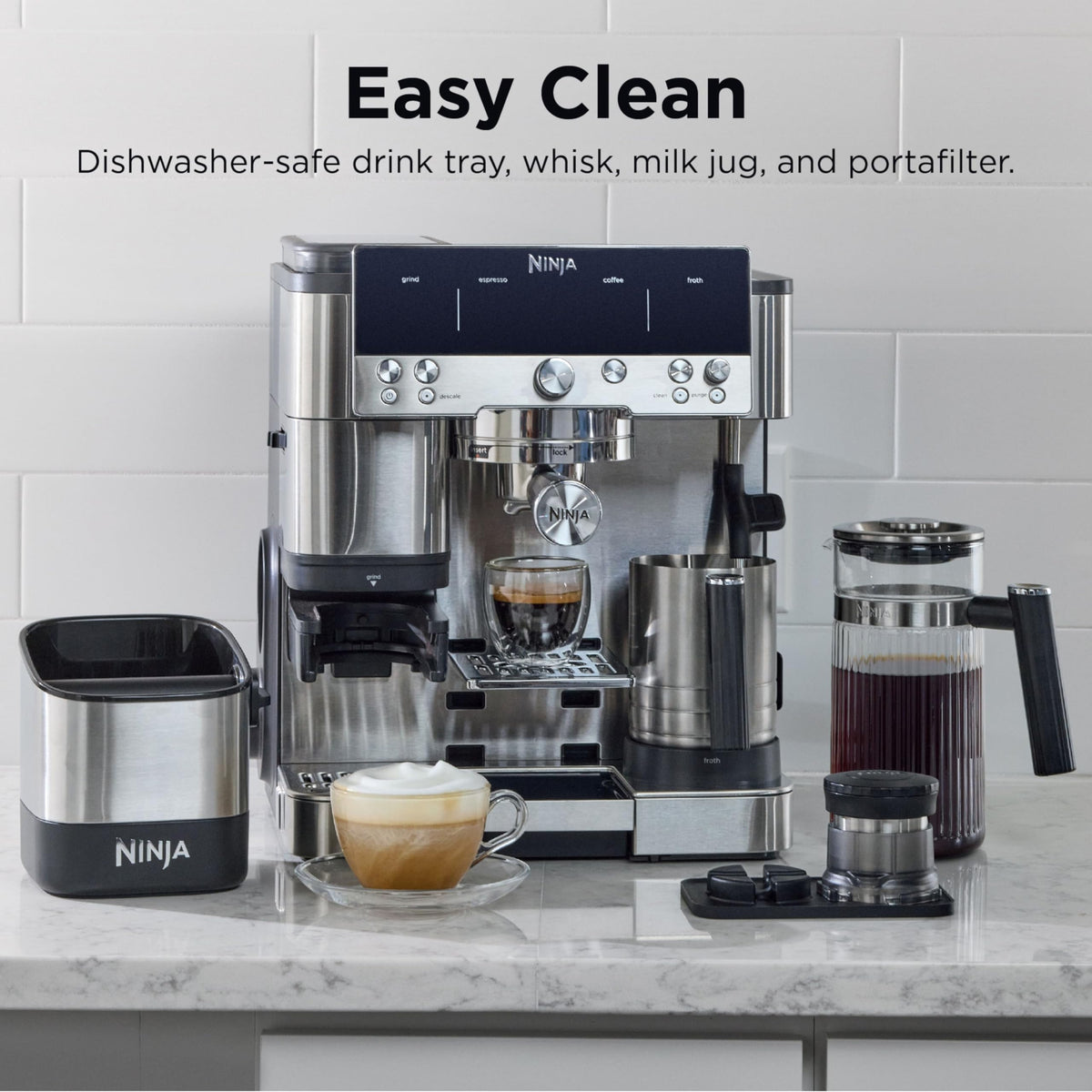 Luxe Café Premier 3-in-1 Espresso Machine, Drip Coffee, & Cold Brew