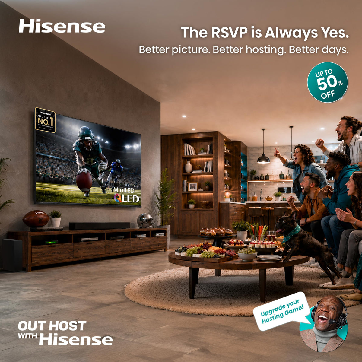 Hisense 75" E7 Cinema Series Hi-QLED Mini-LED 4K UHD Smart Fire TV (75E7SF, 2026 NEW) - Native 144Hz, AI Picture, Dolby Vision IQ · Atmos, FALD, HDR10+ Adaptive, MEMC, Alexa+