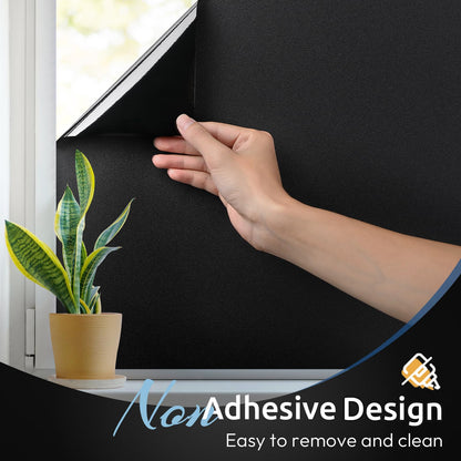 rabbitgoo Blackout Window Film Room Darkening Light Blocking 17.5" x 78.7"