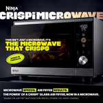 Ninja Crispi Microwave & Air Fryer with FusionCrisp, Silver, MW101