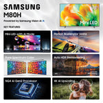 65-Inch Class M80H Series, Mini LED, 4K, Smart TV, 2026 Model