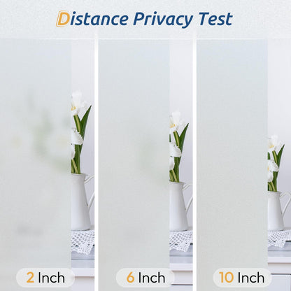 rabbitgoo Frosted Glass Window Privacy Film, Static Cling, 17.5" x 78.7"