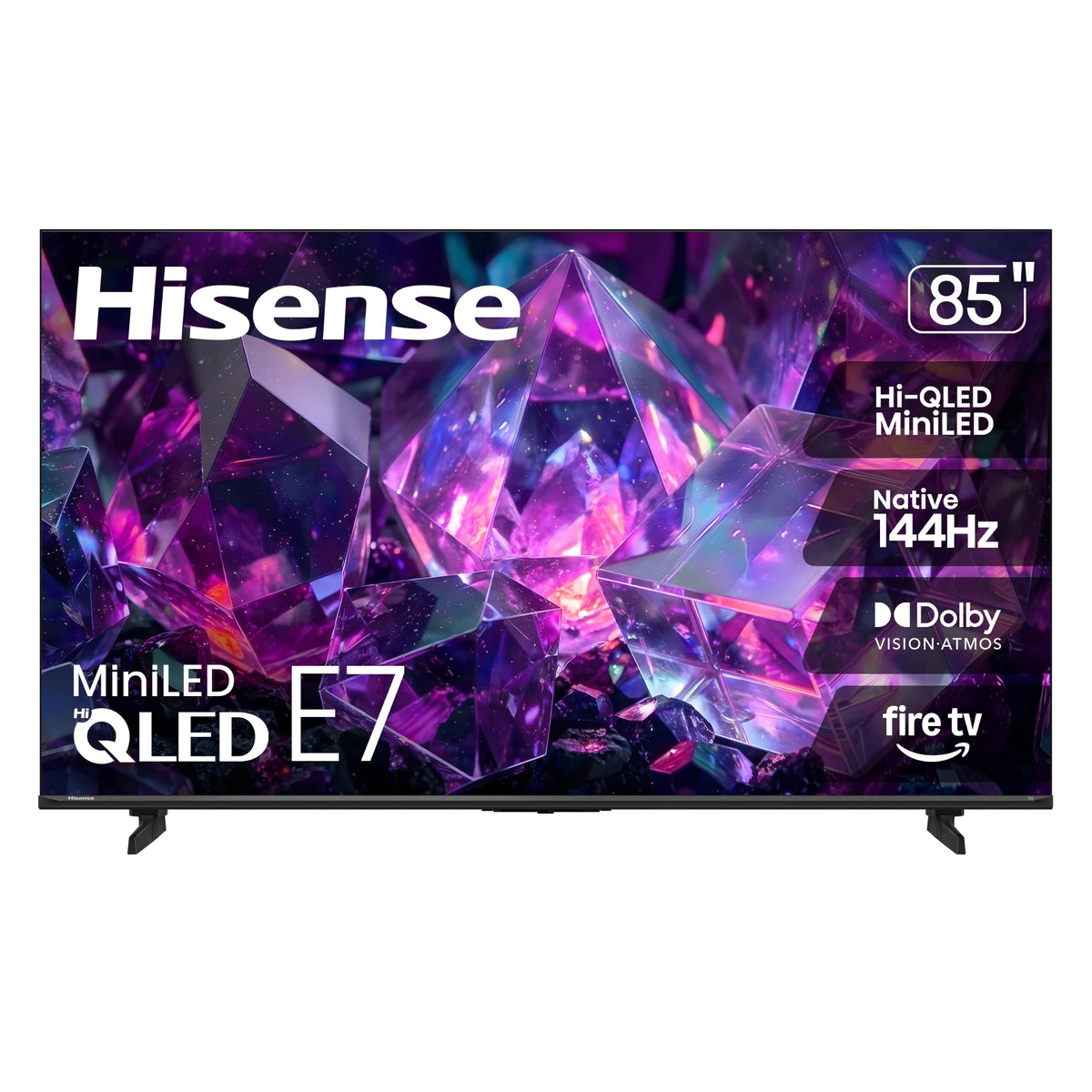 85" E7 Cinema Series Hi-QLED Mini-LED 4K UHD Smart Fire TV (85E7SF, 2026 NEW) - Native 144Hz, AI Picture, Dolby Vision IQ · Atmos, FALD, HDR10+ Adaptive, MEMC, Alexa+