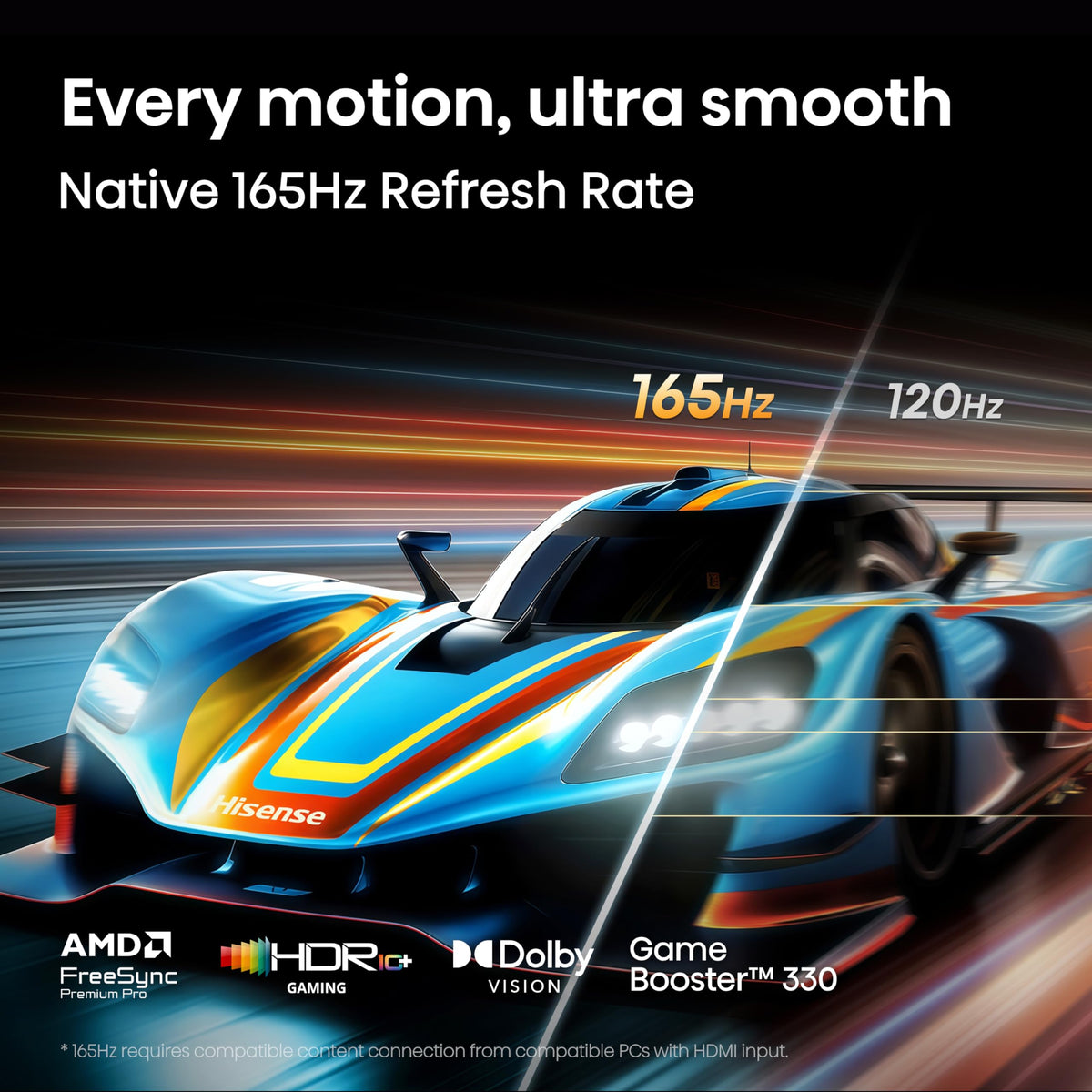 65" U7 Mini-LED ULED 4K UHD Best Premium Gaming HDR Smart Google TV (65U7SG, 2026 NEW) - Hi-QLED, Native 165Hz, VRR 330, HDR10+, Dolby Vision IQ · Atmos, IMAX Enhanced, Anti-Reflection, 2.1.2 Ch