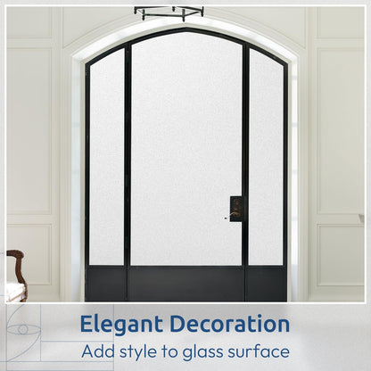 rabbitgoo Frosted Glass Window Privacy Film, No Glue, White, 17.5" x 78.7"