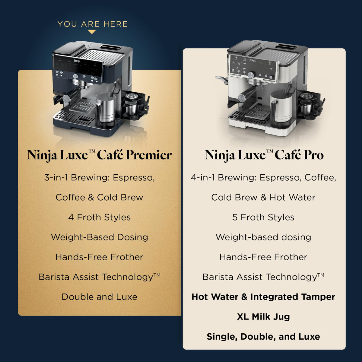 Luxe Café Premier Espresso & Rapid Cold Brew, Cyberspace, ES601CY
