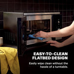 Ninja Crispi Microwave & Air Fryer with FusionCrisp, Silver, MW101