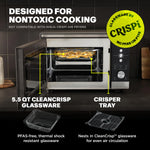 Ninja Crispi Microwave & Air Fryer with FusionCrisp, Silver, MW101