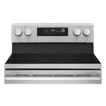 LG 30-in Glass Top 4 burners 6.3-cu ft Air Fry Convection Oven Freestanding Electric Range